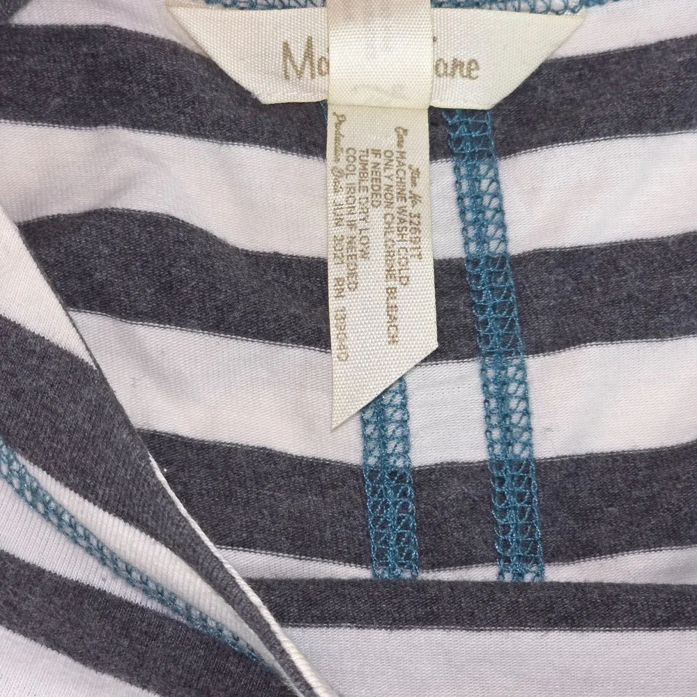 Matilda Jane Just Imagine Marcelle Boat Neck Womens Medium Striped Nautical Cozy